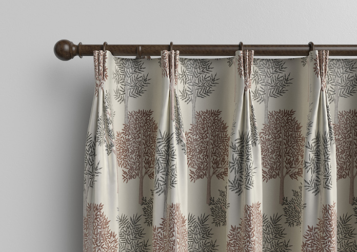 Coppice Faux Silk, Ginger - Made to Measure Curtain - Image 11